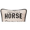 C&F Home 10" x 10" Advice From A Horse Embroidered Small Petite Throw Pillow - 2 of 4