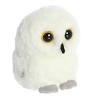 Aurora Mini Hoot Owl Rolly Pet Round Stuffed Animal White 5" - image 2 of 4