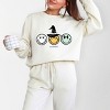 S.W.Smiley Skeleton Witchy Monster - Women's Lightweight Garment Dyed Sweatshirt - 2 of 3