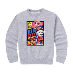 Boys' - Paw Patrol - Paw Patrol Movie Graphic Long Sleeve Fleece Sweatshirt - 1 of 4