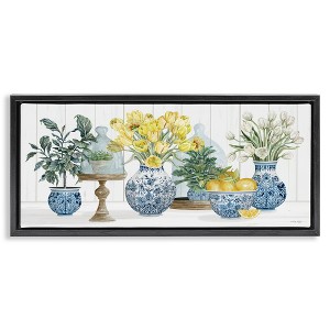 Stupell Industries Yellow Tulips & Lemon Fruits, 31" x 14" - 1 of 4