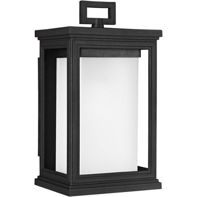 Feiss Roscoe 11 1/2" High Textured Black Outdoor Wall Light