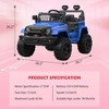 12v Electric Ride-on Truck for Kids with Parent Remote Control | 3 Speeds, All-Terrain Tires - 4 of 4