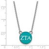 Black Bow Jewelry Sterling Silver Zeta Tau Alpha Greek Life Necklace 18 Inch - 2 of 4