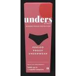 Unders by Proof Period Underwear Regular Absorbency Brief - Black