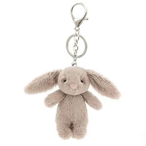Cute Bunny Plush Keychain for Backpack, 3.5" Inch Mini Rabbit Keychain Purse Charm Pendant Gift for Women - 1 of 4