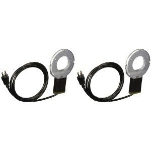 Farm Innovators 150 Watt Chicken Waterer De-Icer with Teflon Coating and Nipple Style Drinkers for Poultry Fountains, Silver/Black (2 Pack) - 1 of 4