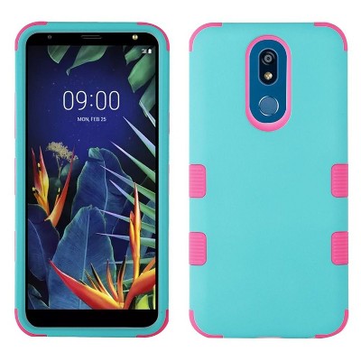 MYBAT For LG K40 Teal Pink Tuff Hard TPU Hybrid Case Cover