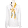 INSPIRE CHIC Women's Geometric Stripes Printed Fashion Gauze Neck Scarves 1Pc - 2 of 4