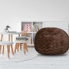 CAVINAS Bean Bag Chair with Easy-Clean Cover,Modern Lazy Sofa with 5ft Fabric Lounger,Faux Fur Bean Bag Chair Couch with Memory Foam - 2 of 4