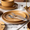 Rbied 12-Piece Stoneware Dinnerware Sets W/ Mugs, Microwave & Dishwasher Safe, Non-Toxic Dinner Plates Bowls Set, Matte Glaze Kitchenware for 3 - 3 of 4