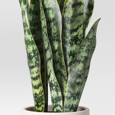 16&#34; Medium Tabletop Snake Artificial Plant - Threshold&#8482;