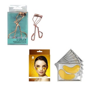 Pursonic Ultimate Eye Care & Beauty Bundle: Wrinkle Care Eye Gel Patches + Salon Grade Eyelash Curler - 1 of 1