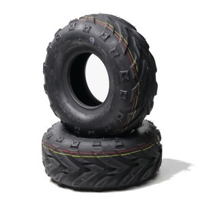 20X7.00-8 ATV Tires - 4PR All-Terrain Tubeless Trail & Mud Off-Road Tires, Pack of 2 - 1 of 4