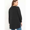 ELOQUII Women's Plus Size Mandarin Collar Tunic - 3 of 4