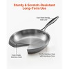 VEVOR Tri-Ply Stainless Steel Frying Pan, 3 Pcs Set (8, 10, 12 in), Cooking Skillet with Heat-Resistant Handle, Silver - 4 of 4