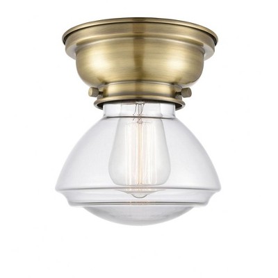 Olean - 1 Light Flush Mount In Industrial Style-6.4 Inches Tall and 6.75 Inches Wide