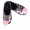 Memoi Royal Flamingo Pompom Plush Slippers - 2 of 4