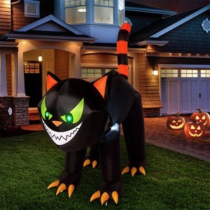 Joyfy 7 FT Halloween Inflatable Outdoor Decoration, Inflatable Black Cat with Moving Head for Halloween Party Indoor Outdoor Yard Garden Lawn Decor - 1 of 4