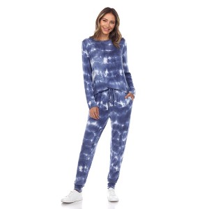 Women's 2 Piece Super Soft Lounge Set  - White Mark - 1 of 4