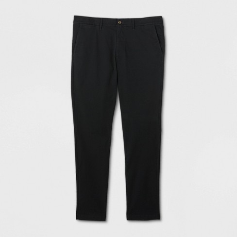 Men's Big & Tall Skinny Fit Chino Pants - Goodfellow & Co™ Black 42x36 :  Target