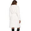 Allegra K Women's Faux Fur Winter Warm Belted Fluffy Jackets Overcoat Outerwear - 3 of 4
