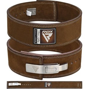 RDX Sport 4'' Leather Weightlifting Gym Belt - Premium Support for Powerlifting, Bodybuilding, and CrossFit Training - 1 of 1