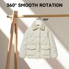 BP4U Premium Wooden Hangers with Non-Slip Pant Bar, Heavy Duty Coat Hangers with 360° Swivel Hook for Jackets, Shirts, Dresses - 3 of 4