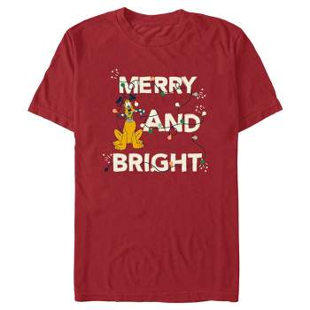 Men's Mickey & Friends Merry and Bright Pluto T-Shirt