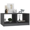 vidaXL Coffee Table Gray 29.5"x19.7"x13.2" Solid Pinewood - 4 of 4