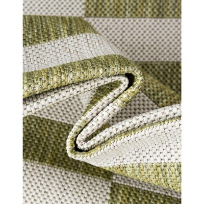 Greenfield Stripe Easy-Care Synthetic Outdoor Rug 8' x 11'4"