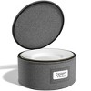 Sorbus China Storage Containers – Dinnerware Organizer for Salad Plates with Lid (Holds Service for 12) with Felt Protectors – 8.5 x 5.5 - 4 of 4