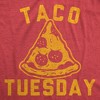 Mens Funny T Shirts Taco Tuesday Pizza Sarcastic Food Graphic Novelty Tee For Men - Crazy Dog Men's T Shirt - 2 of 4