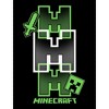 Minecraft Icon Repeated Boy's Black Long Sleeve Shirt - image 2 of 2