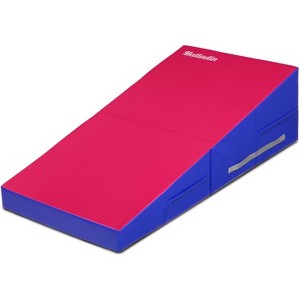 Matladin 48"x24"x14" Tumbling Incline Mat - Folding Gymnastics Cheese Wedge Mat for Kids, Girls Home Training - 1 of 2