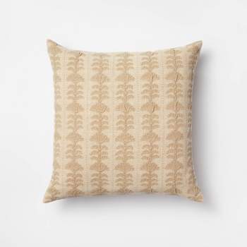 Woven Block Print Square Throw Pillow with Tassels - Threshold™ designed with Studio McGee