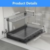 LunaLulinlk Pull-out Under Sink Organizer, L-shaped Slide-out Storage Shelf for Bathroom Kitchen Cabinets - 4 of 4