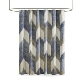LunaLulinlk Cotton Printed Shower Curtain - 1 of 4