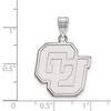 Black Bow Jewelry 14k White Gold Colorado Buffalos NCAA Large Pendant - 2 of 3