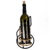 Wine Holder 6.3" – Handcrafted Metal and Rattan – Decorative Tabletop Wine Stand By Old Modern Handicrafts - 4 of 4