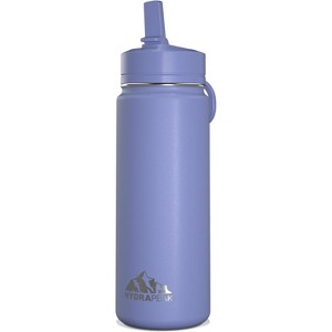 Hydrapeak 20oz Kids Stainless Steel Leak Proof Water Bottle with Straw Lid and Flexible Handle - 1 of 4