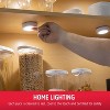 Energizer 2pk LED Battery Operated LED Puck Lights Indoor Touch Activated 20lm White: Tap Light for Closet, UL Listed - 4 of 4