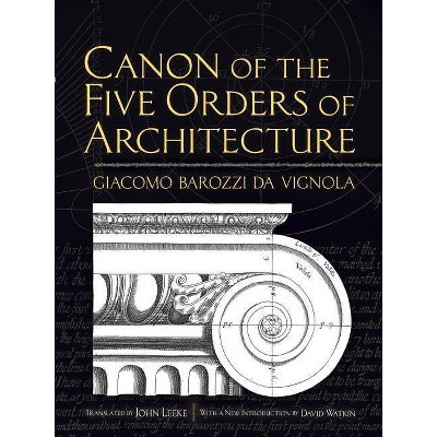 Canon of the Five Orders of Architecture - (Dover Books on Architecture) by  Giacomo Barozzio Vignola (Paperback)