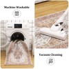 WhizMax Washable Floral Print Area Rug,Traditional Vintage Boho Indoor Carpet - 4 of 4