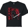 Women's - Marvel - Blade With Logo Cropped Graphic T-Shirt - 2 of 4