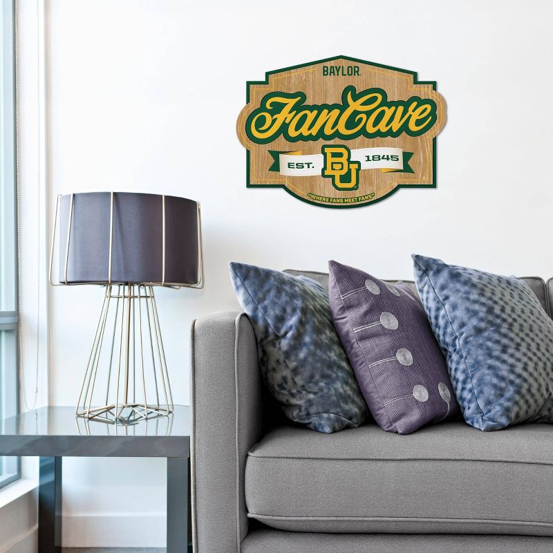 NCAA Baylor Bears Fan Cave Sign - 3D Multi-Layered Wall Display, Official Team Memorabilia, 2 of 5