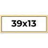 PosterPalooza | Panoramic Simple Gold Picture Frame - UV Acrylic, Foam Board Backing, Hanging Hardware - 2 of 4