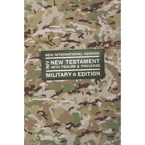 Niv, New Testament with Psalms and Proverbs, Military Edition, Compact, Paperback, Military Camo, Comfort Print - by  Zondervan - 1 of 1