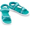 Collections Etc Multi-Adjustable Stylish Zigzag Print Sporty Sandals - 3 of 4