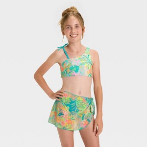 Girls' Tropical Wilderness Swimwear Set - Cat & Jack™ - 1 of 4